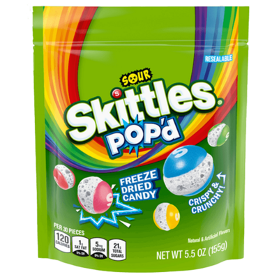 Skittles Pop’d - Fruity - 5.5oz