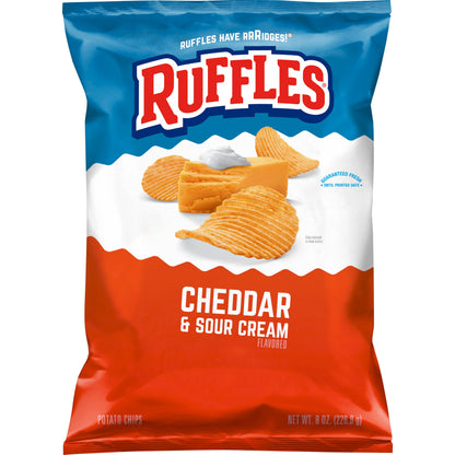 Ruffles Cheddar & Sour Cream - Cheddar - 8oz