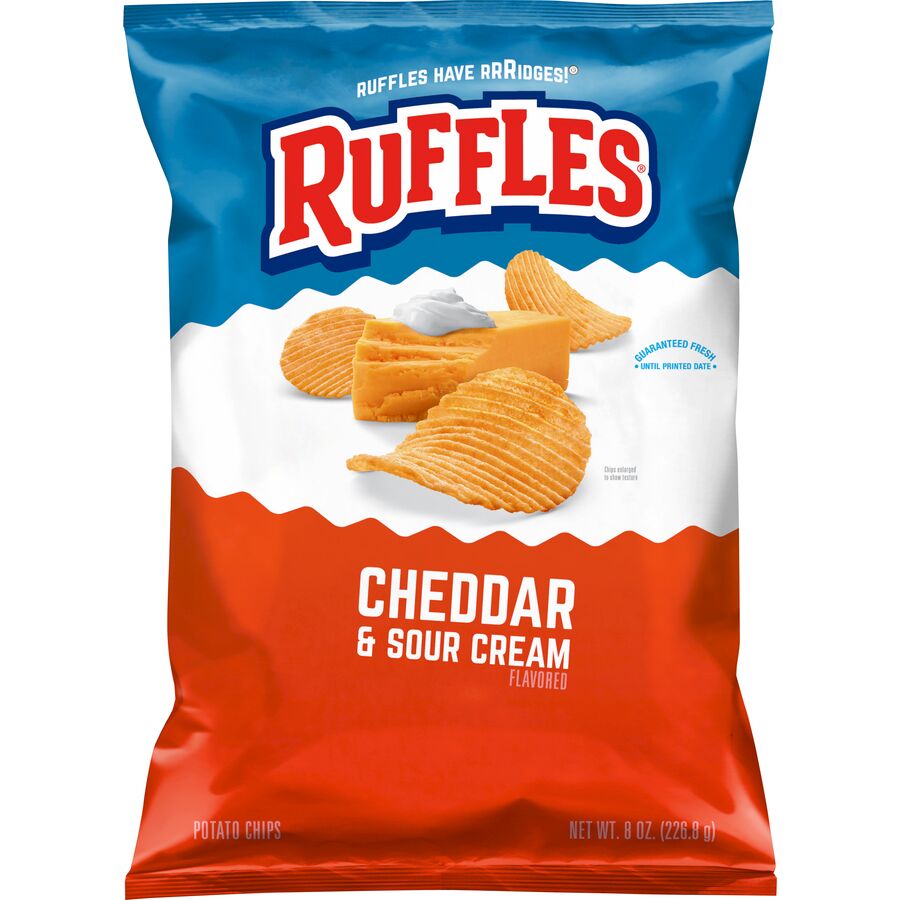 Ruffles Cheddar & Sour Cream - Cheddar - 8oz