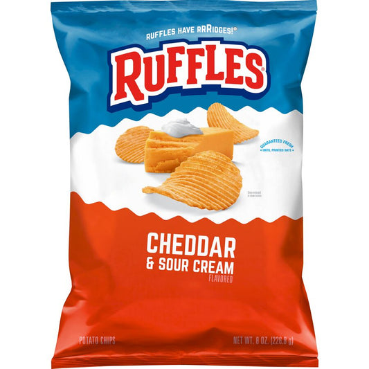 Ruffles Cheddar & Sour Cream - Cheddar - 8oz